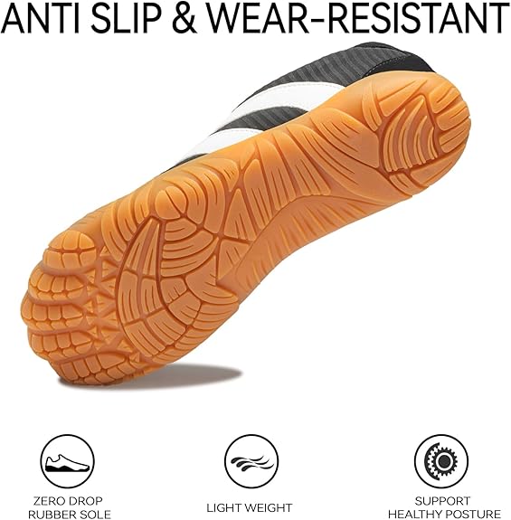 【2026 pro】Barefoot Shoes Women Casual Sneakers,Wide Toe Box Shoes Women Zero Drop Barefoot Shoe Men,Minimalist Trail Running Shoe,Non-Slip Lightweight Breathable Comfortable Fashion Walking Hiking Shoes Unisex