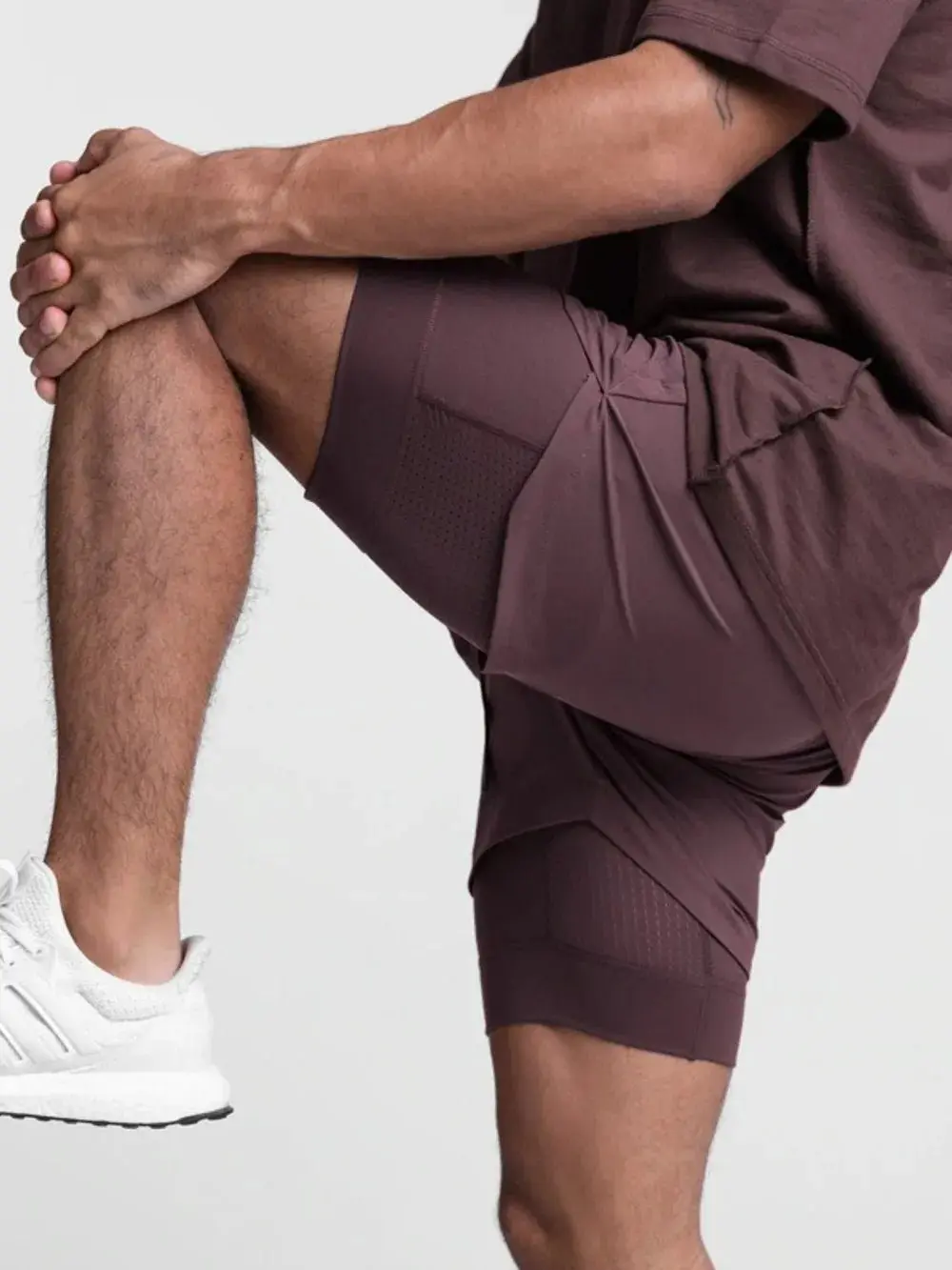Sporty Active Shorts, Quick-Dry Drawstring Design for Outdoor & Gym Activities, Sporty Sports Shorts