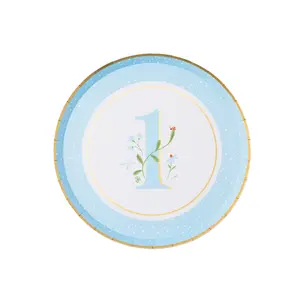 1ST BIRTHDAY SKY BLUE SMALL PLATES