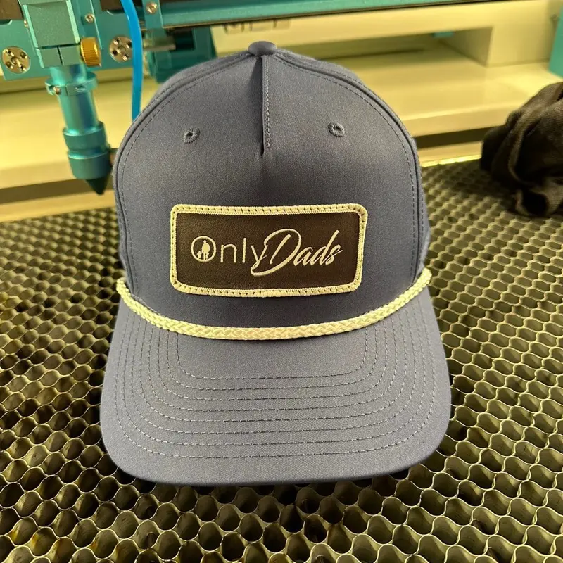 Blue/white rope embroidery patch