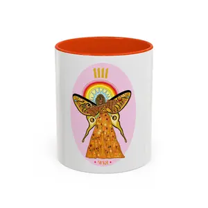 Archangel Uriel Colorful Mug, Ceramic Angel Mug, Angel Number Mug 11 oz.