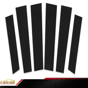Window Pillar Posts Cover Door Trim Fit For 07-11 Honda CRV 4Dr Black 6PCS