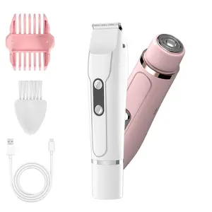 New dual-head 2-in-1 electric hair remover for women — intimate area hair shaver/epilator