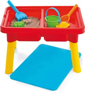 oddler Sensory Table with Lid | Sensory Bin| Mega Block Compatible Lid | Indoor Outdoor Use , Red, G02521 17 x 12.5 x 11 inches
