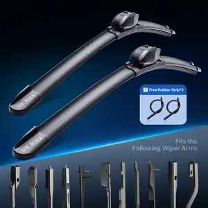 DR.HILL【 Free Rubber Strip Replacement】Fit for most car - ALL season Streak-Free Wiping & Noise Reduction rubber wiper