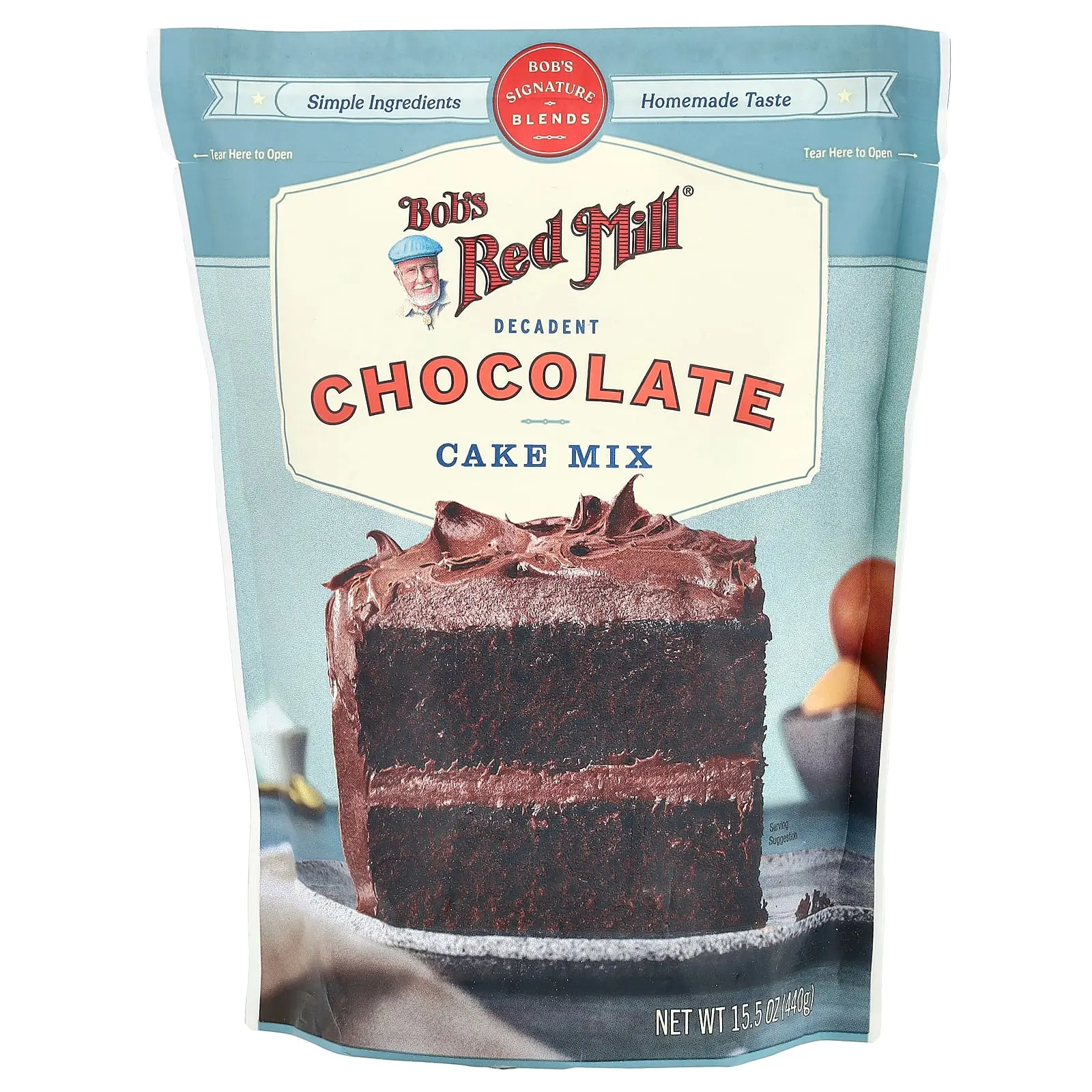 Bob's Red Mill Decadent Chocolate Cake Mix, 15.5 oz (440 g)