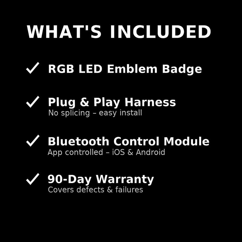 LED SRT Grill Emblem RGB