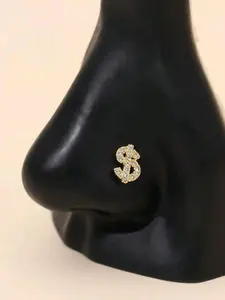 Rhinestone Decorated Nose Ring, Fashionable Nose Ring for Women & Men, Body Jewelry for Party, Daily Clothing Decor, Trendy All-match & Exquisite Jewelry for Birthday Gift, Nose Piercing Jewelry