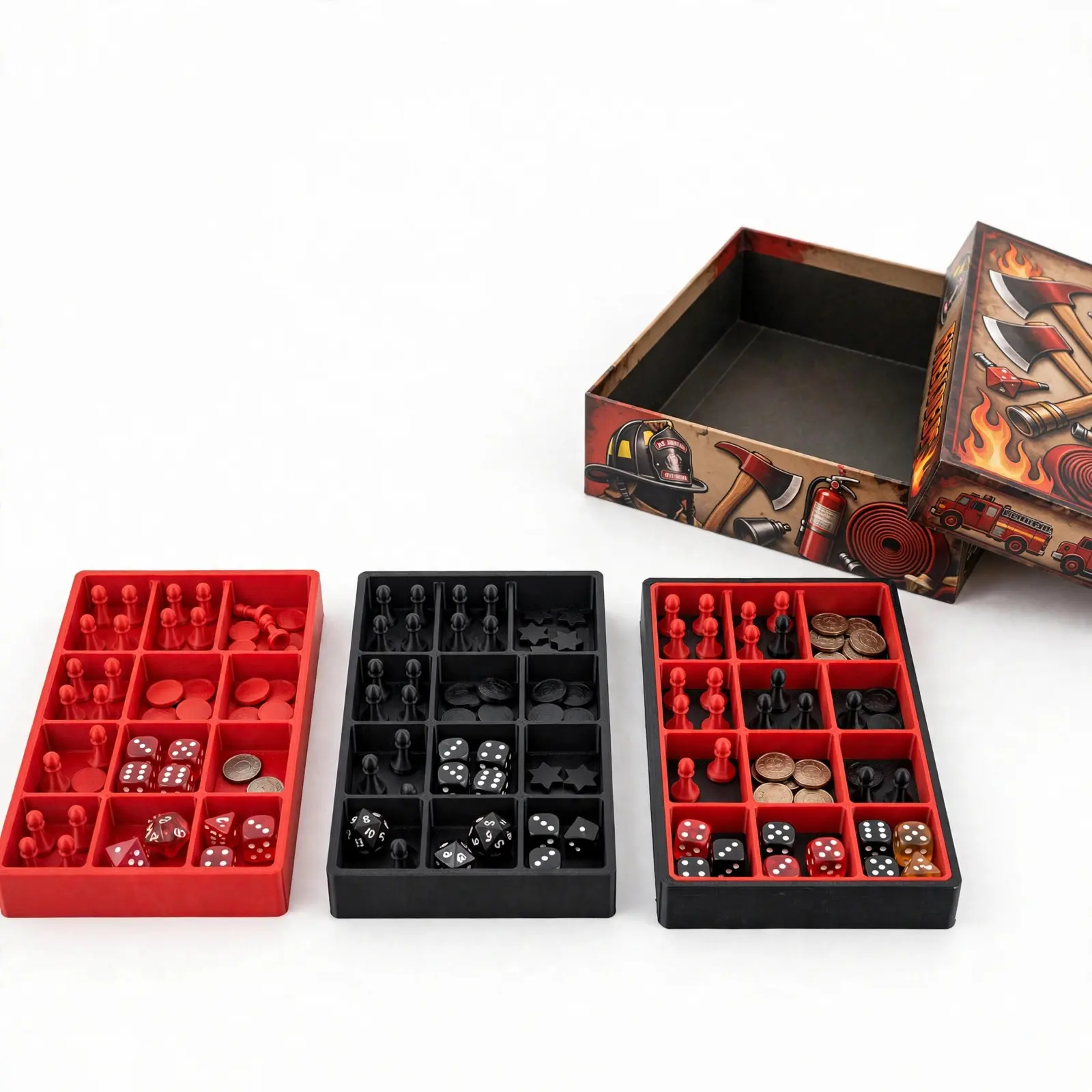 Flash Point Fire Rescue Organizer — 3-Tray Box Insert Set