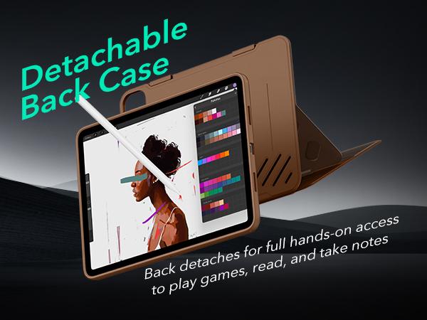 ESR for iPad A16/10th Gen Case, iPad Air 11/13 inch Case, Pro 11/13 inch case, Air 5th/4th Case, Removable Magnetic Cover, Ultra-Stable Case with Pencil Holder, 9 Standing Angles, Shift Series