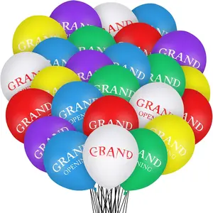 30 count Grand Opening Balloons Colorful Celebrate Business Balloons 12 Inches Latex Balloon for Opening Ceremony Decoration