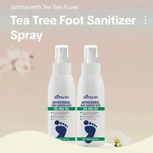 Tea Tree Oil Foot & Nail Sanitizer Spray – 100ml Natural Antibacterial Mist with Oregano for Daily Foot Hygiene, Itch & Odor Relief – Gentle, Travel-Friendly Spray for Clean, Healthy Feet & Nails