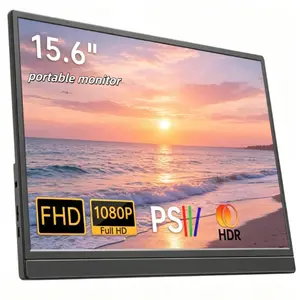 Portable Monitor 15.6'' FHD 1080P 60Hz Laptop Screen Extender for PC Mac Xbox Switch PS5 iPhone IPS Display Computer Display HDR External Screen Game Workfromhome