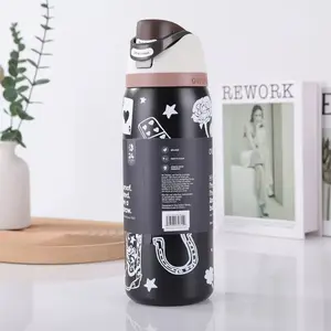 Owala 32oz Lucky You | Viral Western Cowboy Print | Insulated Stainless Steel Bottle Drinkware Flasks Portable Tumbler Bottled Mug