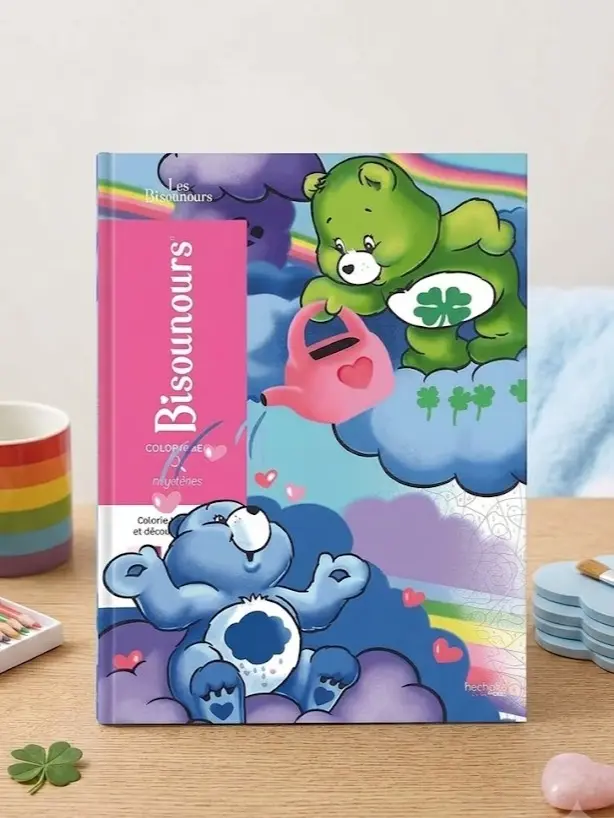 Les Bisounours Disney Coloring Book, Color by Number, Adult Coloring Book, Creative Coloring Activity