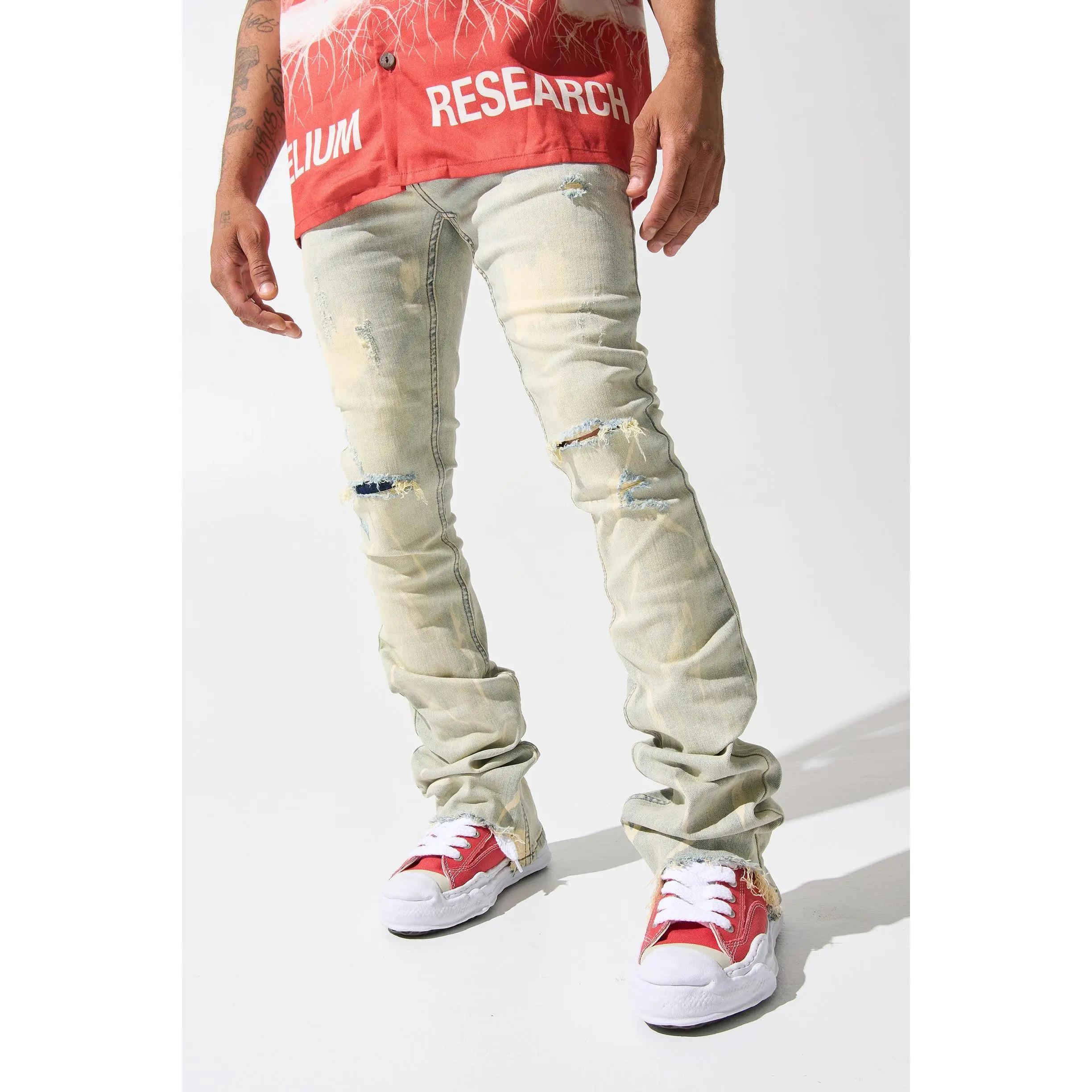 "SULFUR" Stacked Jeans