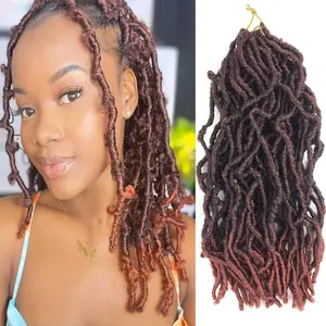 14 Inch Soft Locs Crochet Hair for Black Women, 8 Packs Faux Locs Crochet Braids, Pre Looped Goddess Soft Locs Crochet Braids Hair Extension for Butterfly Locs Crochet Hair (8Packs, T350)