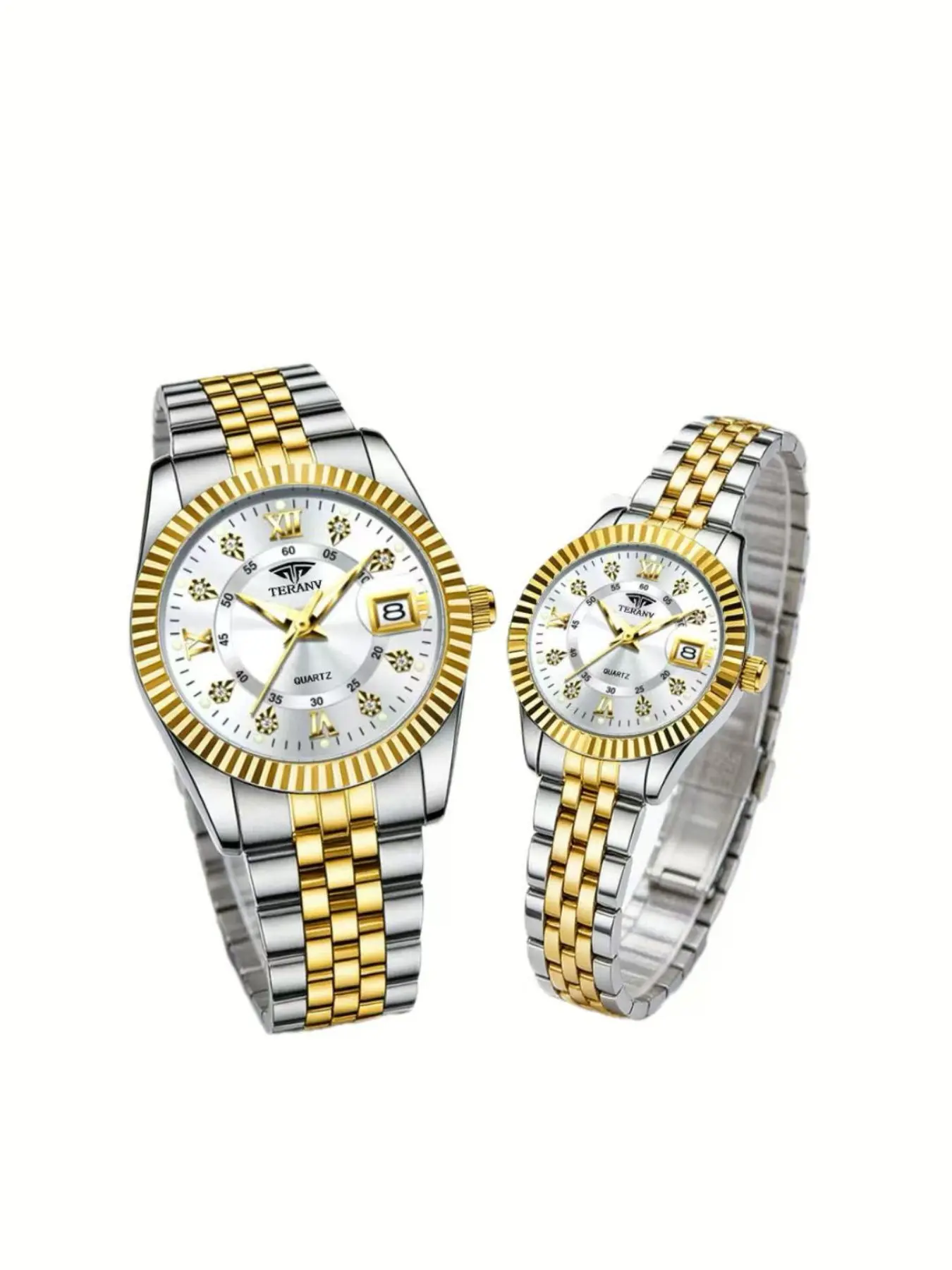 New Fashion Unisex Couple Watches, Glow-In-The-Dark Luminous Calendar Watch, Casual Analog Watch, Casual Quartz Wristwatch, Luminous Date Wristwatch, Stylish Timepiece for Men and Women, Analog Wristwatches