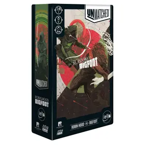 IELLO | Unmatched - Robin Hood vs Big Foot | Card Game | Ages 9+ | 2 Players | 20 mins Minutes Playing Time
