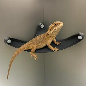 Lizard Hammock Small Pet Climbing Reptile Resting Hammock Mesh Breathable Suction Cup Fixed Climbing Reptile Hammock