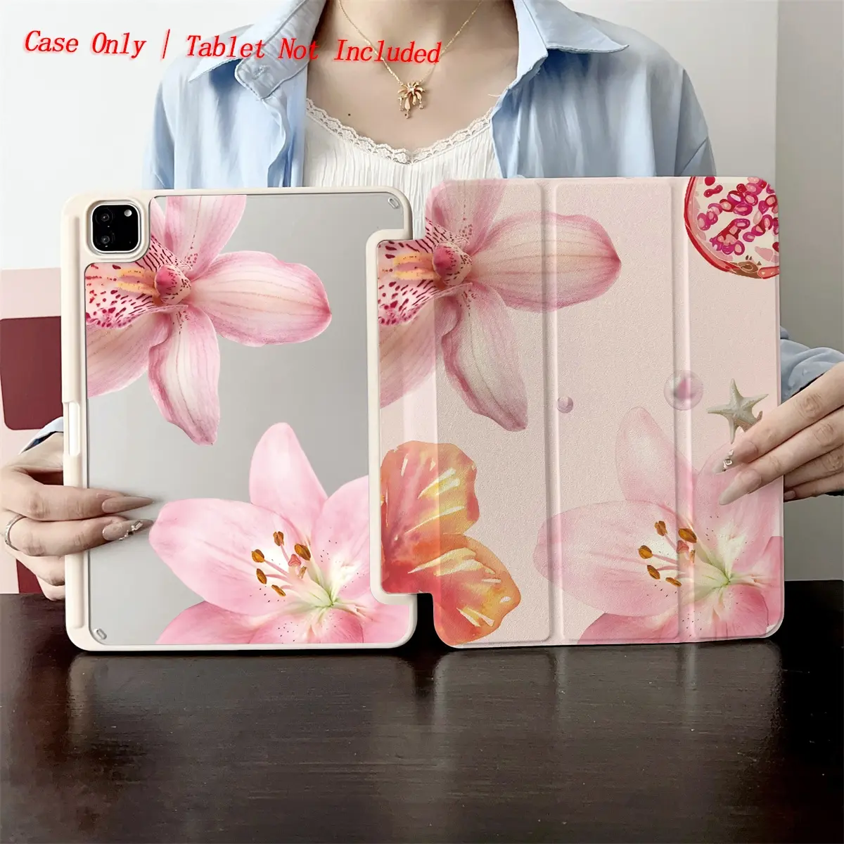 Folio Tablet Cases, Covers, Tablet Accessories with Pen Holder compatible with Pro11/10th/Air 2/ iPad (8th Gen)/iPad Air 4/5/iPad 10th Generation 10.9-inch Smart Case/iPad Air 13(M3 2025)/iPad Air 11(M3 2025)/iPad 11(A16 2025)