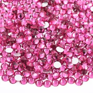 Fuchsia Glass Rhinestones