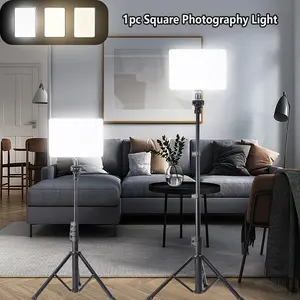 10‑Inch Compact LED Ring Light with 61‑inch Adjustable Tripod, Dimmable Warm/White/Cool Settings, great for Desktop Live Broadcasts, Gaming Commentary, and Home‑Studio Podcasts youtube podcast video lighting video light panel  vlog#New Years