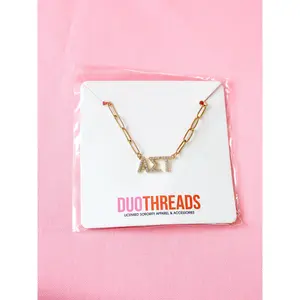 Alpha Sigma Tau Rhinestone Necklace
