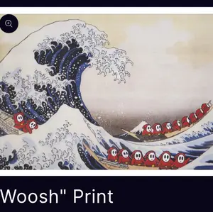 PantsOnFireBusy Re-Painting 8x10 Print "Woosh"