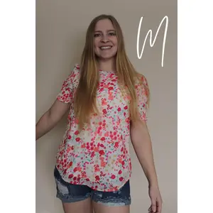 Floral Bubble Sleeve Blouse