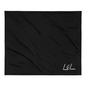 The LoL Sherpa Blanket (Black) – Premium Softness with LegendofLinc Style
