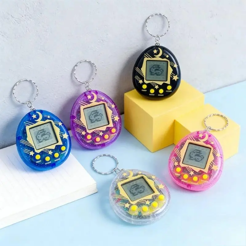 Cute Tamagotchi Simulation Game Console Shaped Bag Pendant Car Keychain Pendant Decorative Accessory