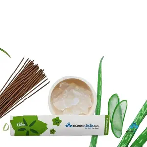 Aloe Incense 8" - 10 Sticks - Natural Ingredients for Relaxation & Healing