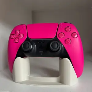 1 Pack PS5 DualSense Controller Stand - Desktop Display Rack & Storage Organizer for PS5 Game Controller, Durable Plastic Desk Holder, Console Controller Accessories