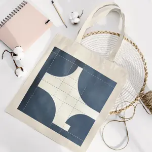 Eco-friendly lightweight canvas bag, outdoor travel beach large-capacity shopping tote