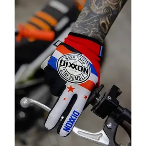 Corpo Moto Gloves - Red, White, & Blue