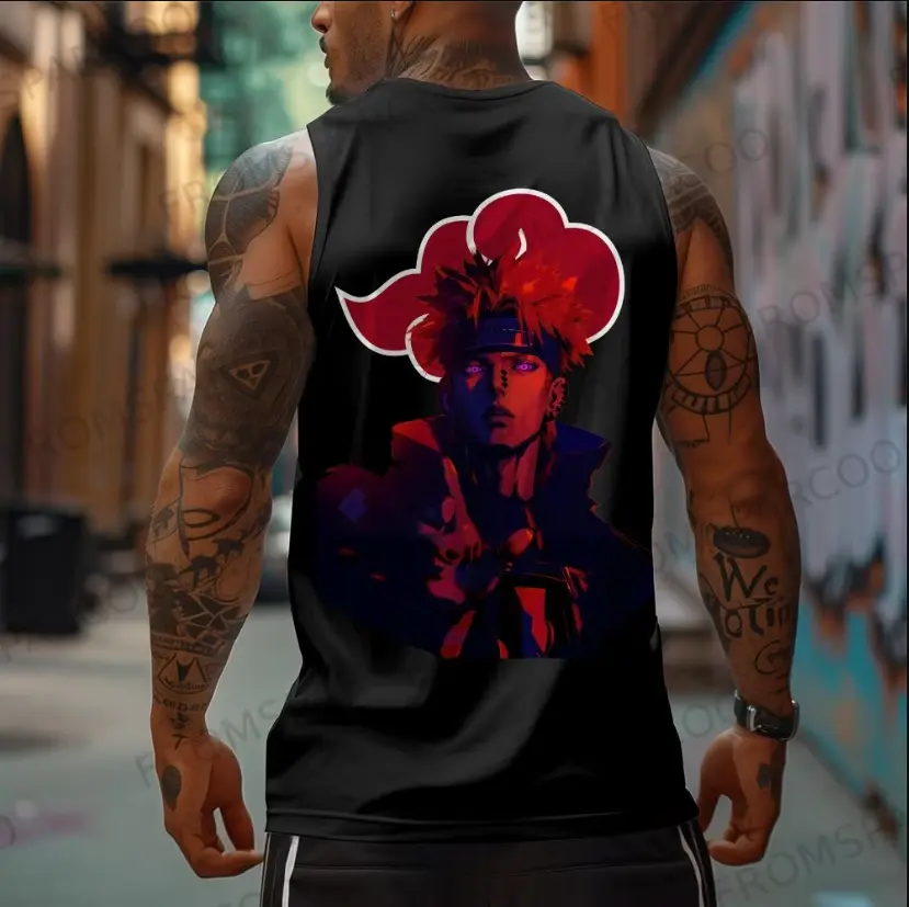 Akatsuki Casual anime print gym Tank Top