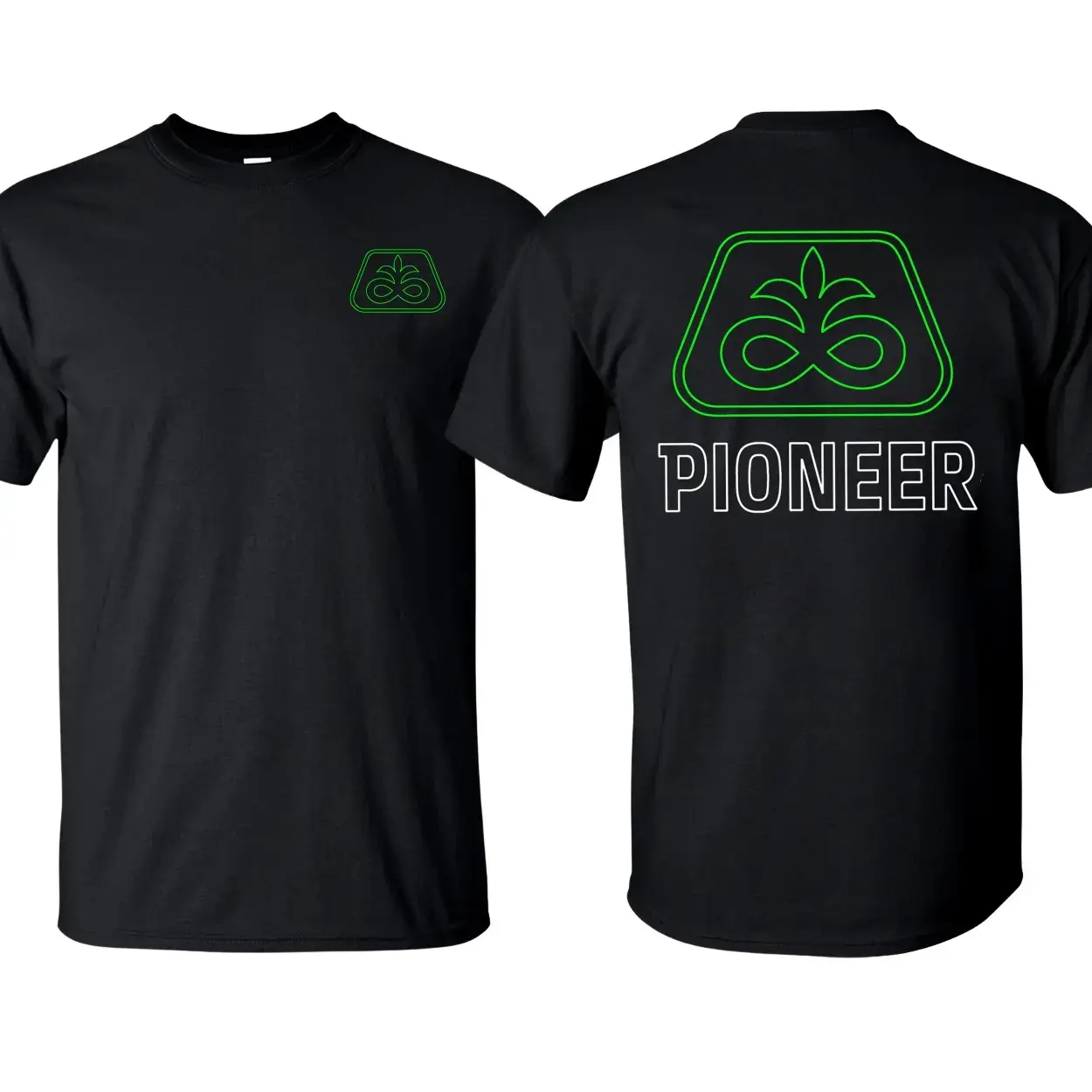 Pioneer Seed Men's T-shirt, Tractor Agriculture Cotton Short Sleeve T-Shirt 100% Ultra Cotton Made in USA Menswear Top