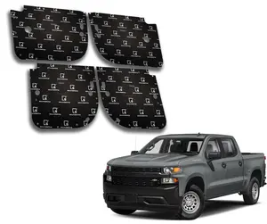 SoundSkins | 2019+ Silverado Compatible 4 Door Sound Deadening Vehicle Specific Kit | SSK-SILV4DRV2 | 3 Layers (Acoustic Foam, Foil, Rubber Butyl), 30 sq ft