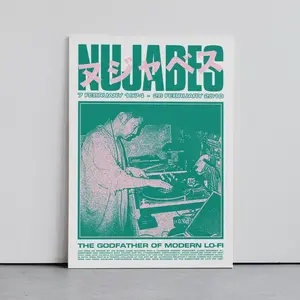 NUJABES (Jun Seba) Poster, Music Wall Art, Retro Graphic, Lofi Poster, Chill Hop Poster