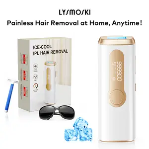 IPL Hair Removal Device LYSMOSKI KA10  with Cooling, 3-in-1 At-Home Laser Device - 9 Levels, 999900 Flashes for Women and Men, for Face, Armpit, Arm, Bikini Line, Leg, and Whole Body - Permanent Hair Removal Upgrade