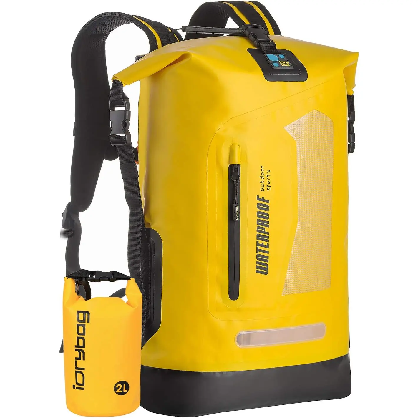 IDRYBAG Waterproof Backpack Dry Bag 20L/30L/40L, Floating Dry Backpack Waterproof for Men, Dry Sack Waterproof Bag for Kayak IDRYBAG
