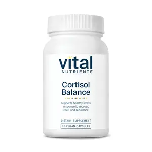 Vital Nutrients Cortisol Balance | Vegan Stress Relief Supplement | Cortisol Manager Supports Energy & Stress Levels | Ashwagandha & Magnesium for Relaxation | Gluten, Dairy, Soy Free