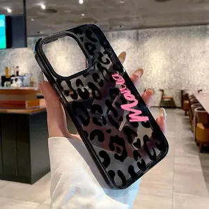 Case for iPhone  17 16 Pro Max 15 Plus 14 13 12 11 Leopard Mama Non-Yellowing Shockproof Clear slim Protective Softcase