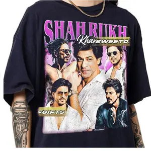 Limited Shah Rukh Khan Vintage T-Shirt, Shirt Gift For Woman and Man Unisex T-Shirt GP02