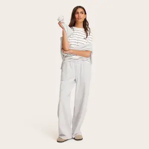 Women's High-Rise Boxer Sweatpants - Parke Heather Gray XXL