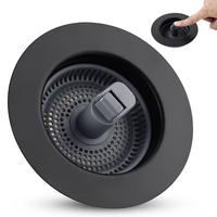 1 Pack-(Black)-304 Stainless Steel with 1 Strainer