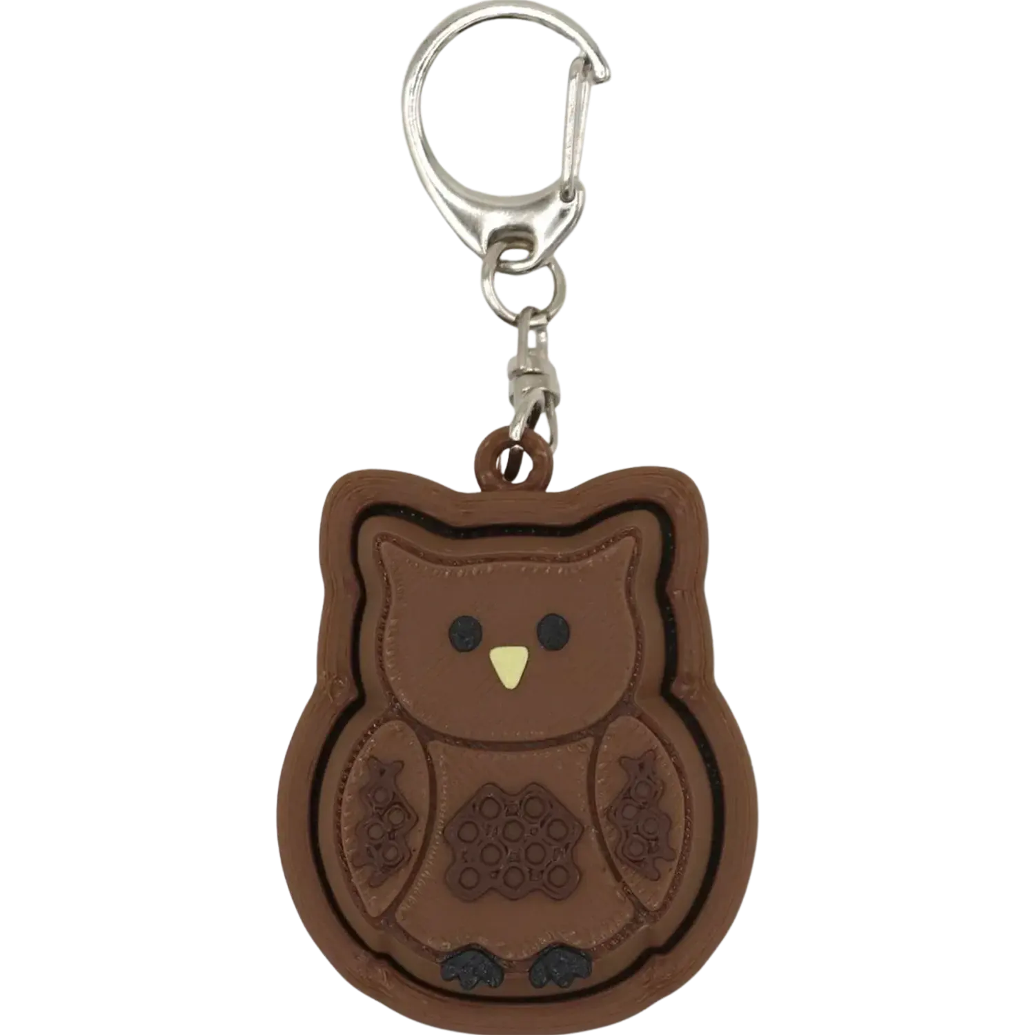 Barn Owl Fidget Clicker: keychain accessory, stress relief, cute must have