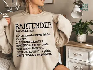 Bartender Definition Sweatshirt