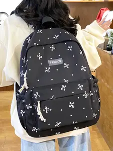 1pc  Women's backpack with large capacity and zipper closure, fashionable and versatile, suitable for students to go to school, go to work, commute and travel, Schoolbag. Women's backpack